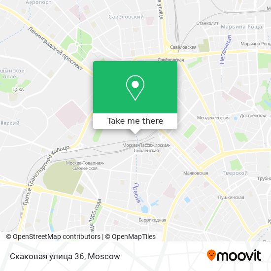 Скаковая улица 36 map