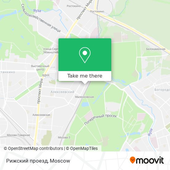 Рижский проезд map