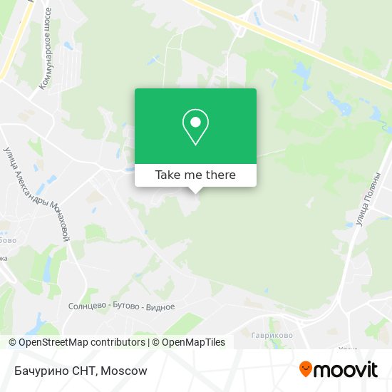 Бачурино СНТ map