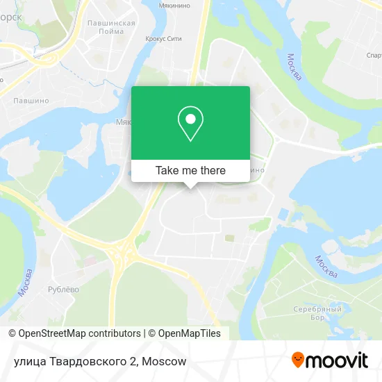 улица Твардовского 2 map