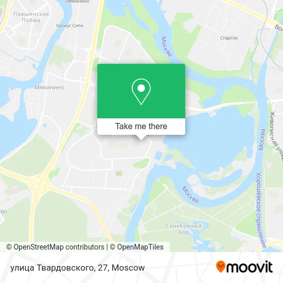 улица Твардовского, 27 map