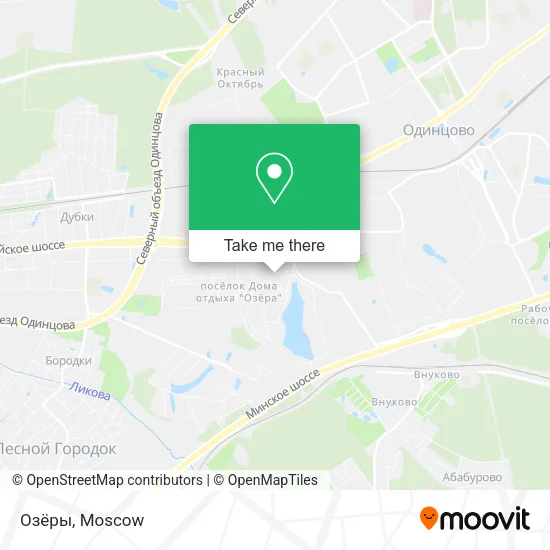 Озёры map
