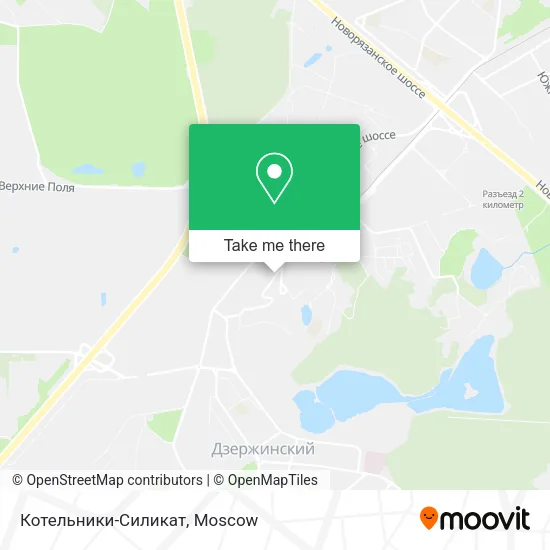 Котельники-Силикат map
