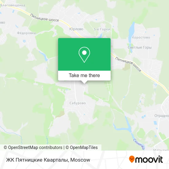 ЖК Пятницкие Кварталы map