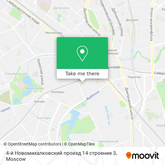 4-й Новомихалковский проезд 14 строение 3 map
