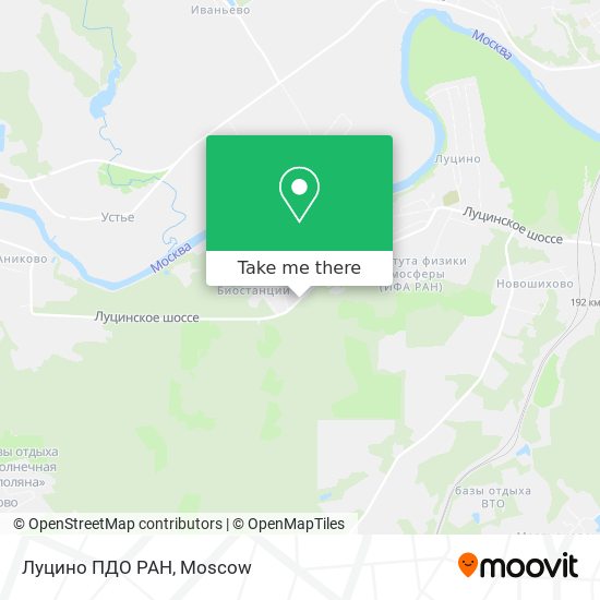 Луцино ПДО РАН map