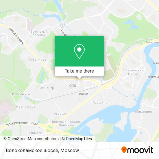 Волоколамское шоссе map