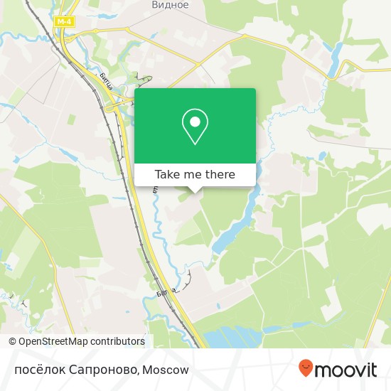посёлок Сапроново map