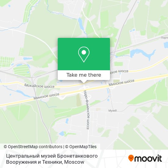 Центральный музей Бронетанкового Вооружения и Техники map