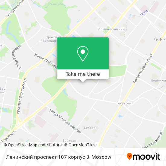 Ленинский проспект 107 корпус 3 map