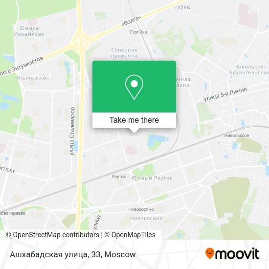 Ашхабадская улица, 33 map