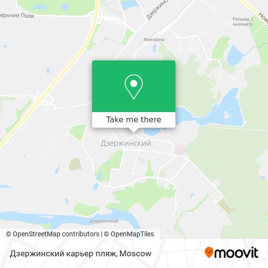 Дзержинский карьер пляж map