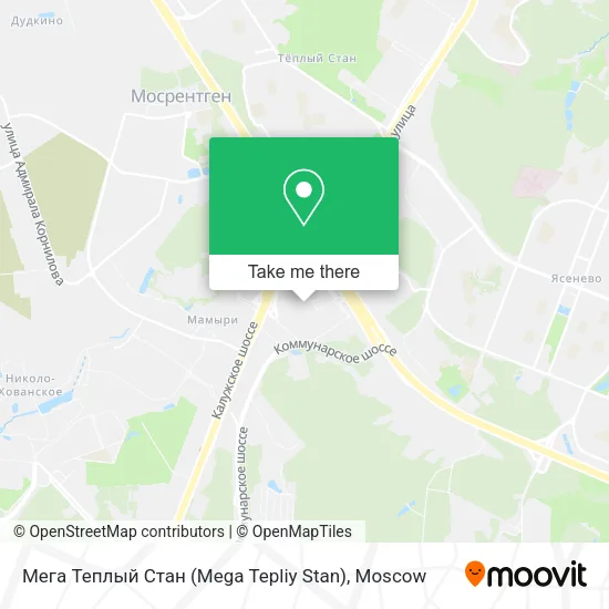 Мега Теплый Стан (Mega Tepliy Stan) map