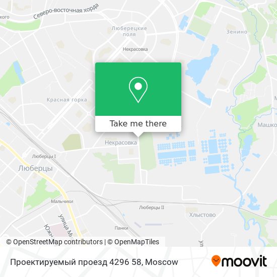 Проектируемый проезд 4296 58 map