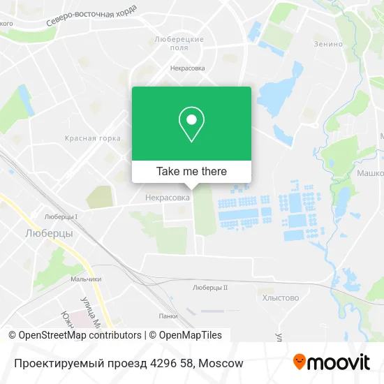 Проектируемый проезд 4296 58 map