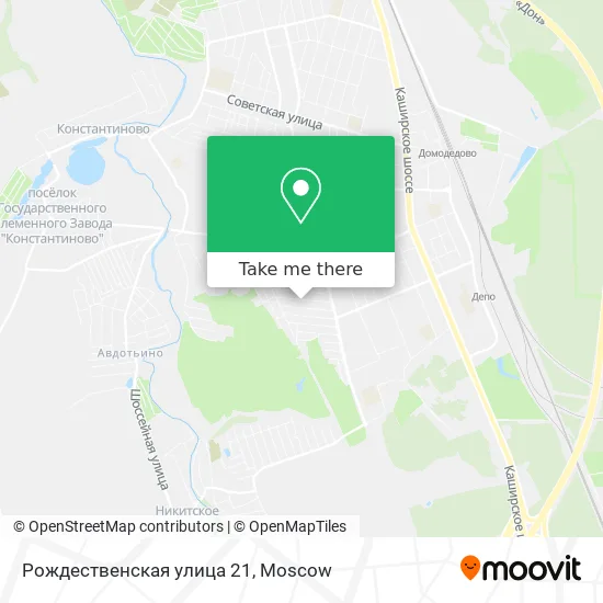 Рождественская улица 21 map