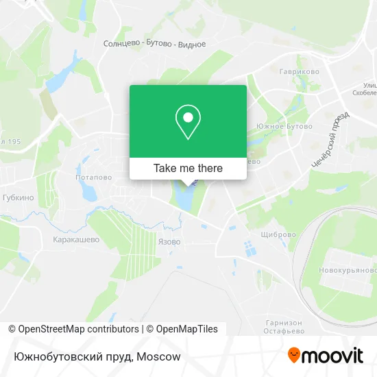 Южнобутовский пруд map