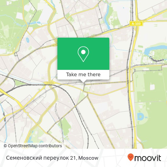 Семеновский переулок 21 map