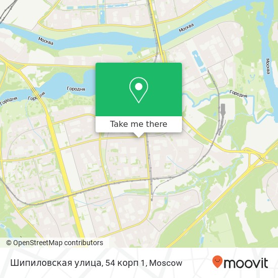 Шипиловская улица, 54 корп 1 map