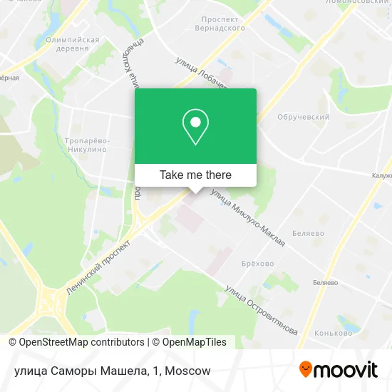улица Саморы Машела, 1 map