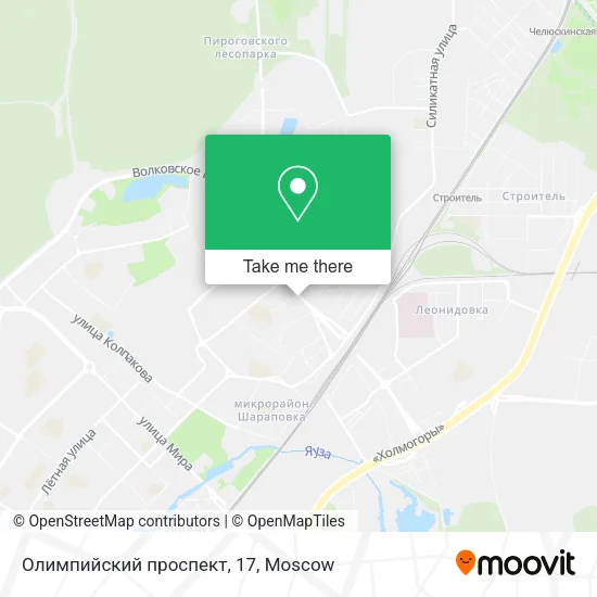 Олимпийский проспект, 17 map