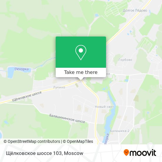 Щёлковское шоссе 103 map