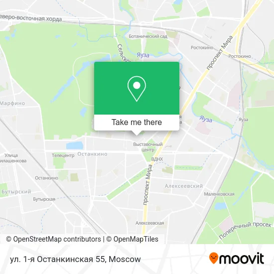 ул. 1-я Останкинская 55 map