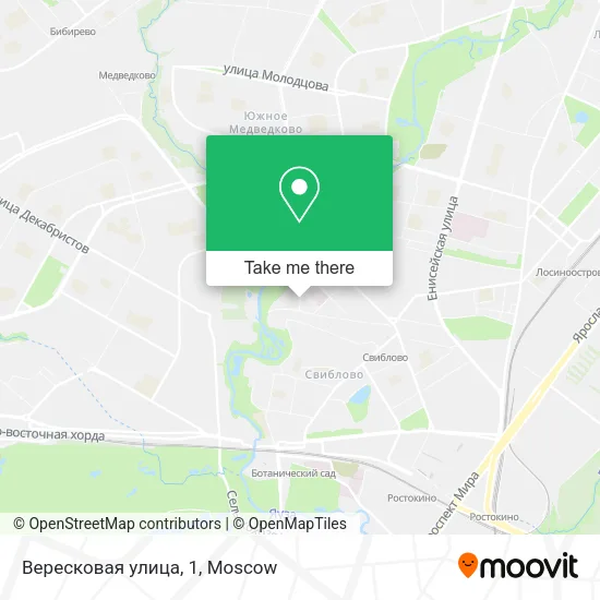 Вересковая улица, 1 map