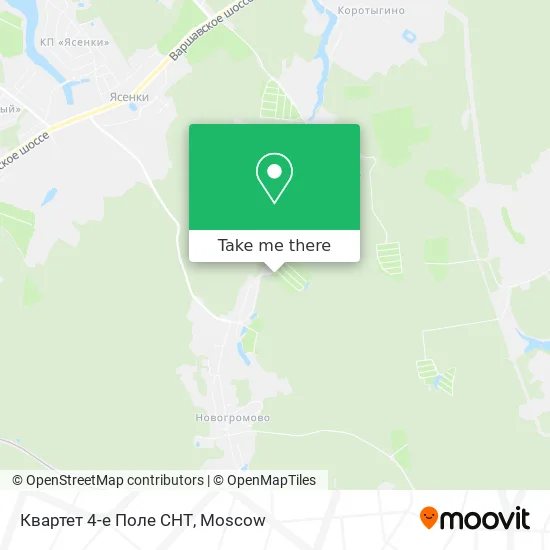 Квартет 4-е Поле СНТ map