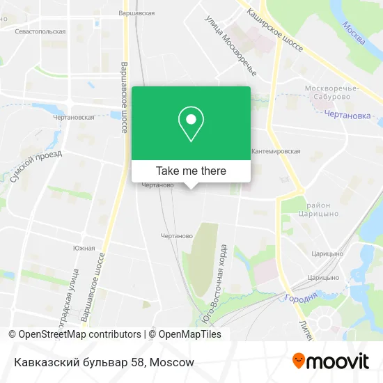 Кавказский бульвар 58 map