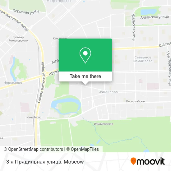 3-я Прядильная улица map