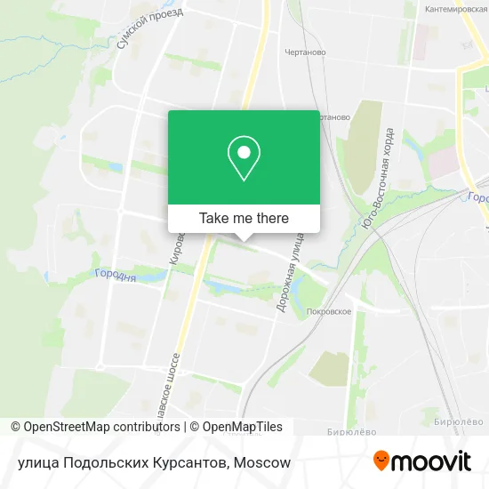 улица Подольских Курсантов map