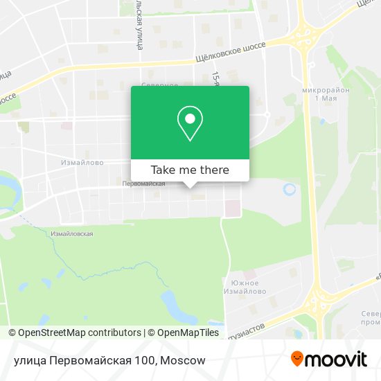 улица Первомайская 100 map