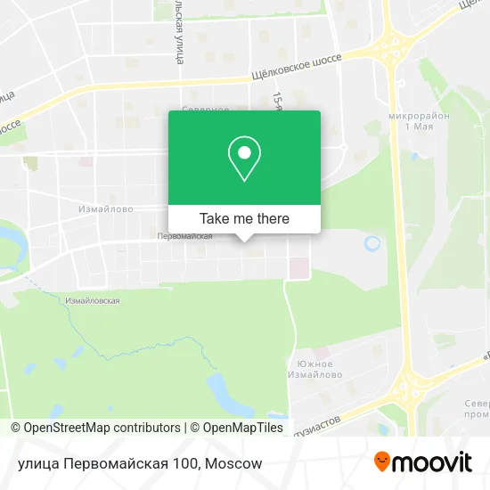 улица Первомайская 100 map