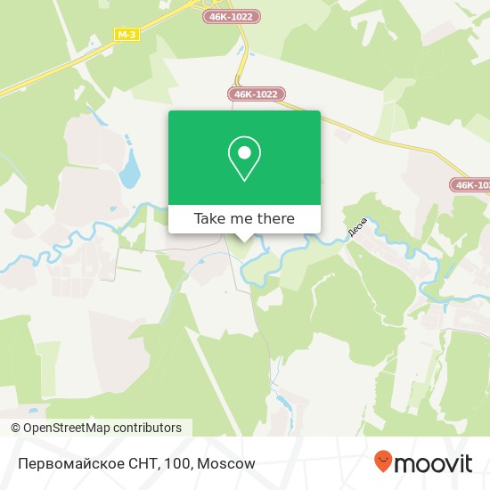 Первомайское СНТ, 100 map