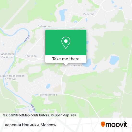 деревня Новинки map