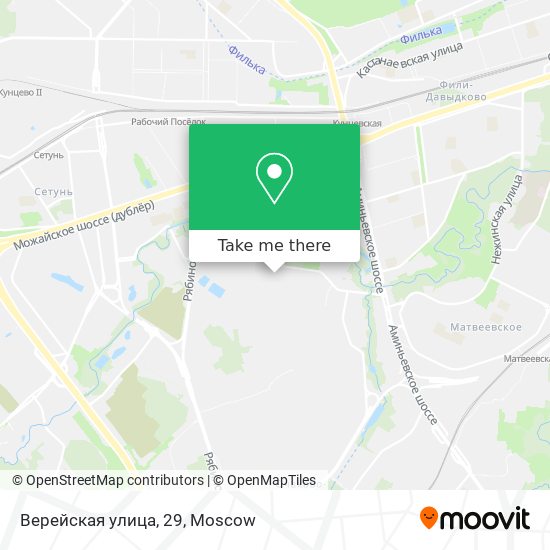 Верейская улица, 29 map