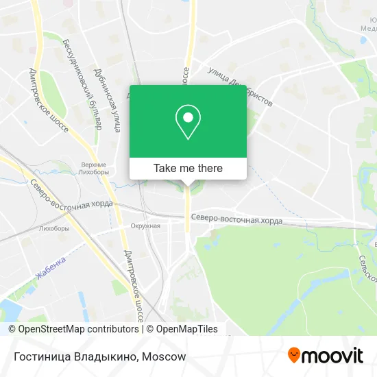 Гостиница Владыкино map