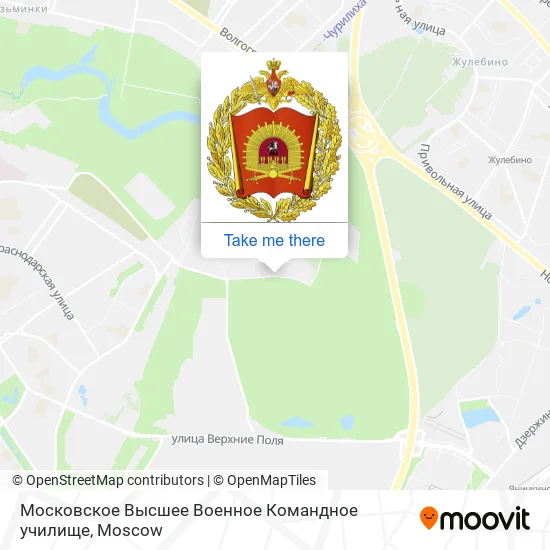 Московское Высшее Военное Командное училище map
