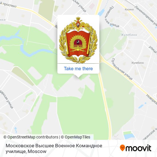 Московское Высшее Военное Командное училище map