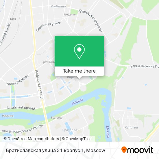 Братиславская улица 31 корпус 1 map