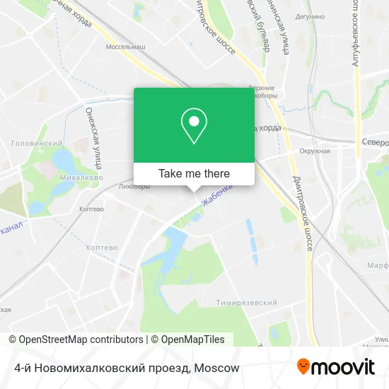 4-й Новомихалковский проезд map