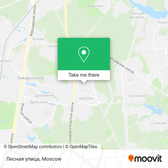 Лесная улица map