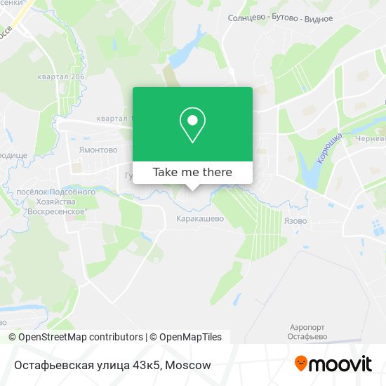 Остафьевская улица 43к5 map