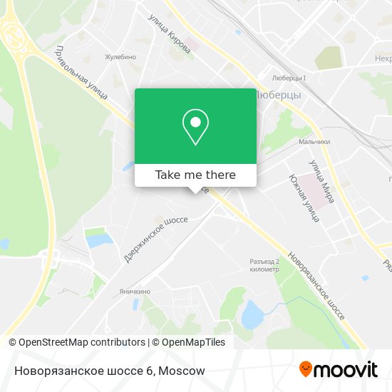 Новорязанское шоссе 6 map