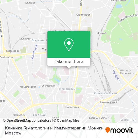 Клиника Гематологии и Иммунотерапии Моники map