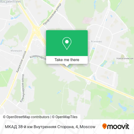 МКАД 38-й км Внутренняя Сторона, 4 map