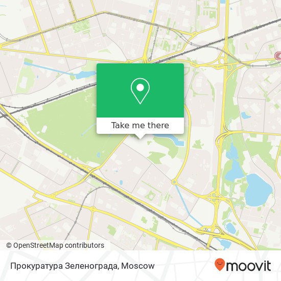 Прокуратура Зеленограда map