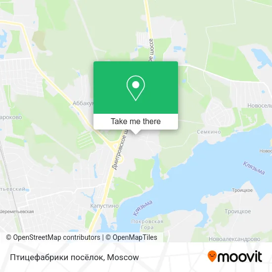 Птицефабрики посёлок map