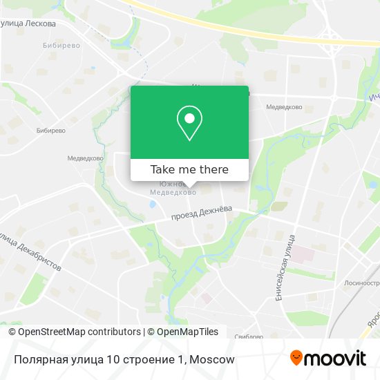 Полярная улица 10 строение 1 map